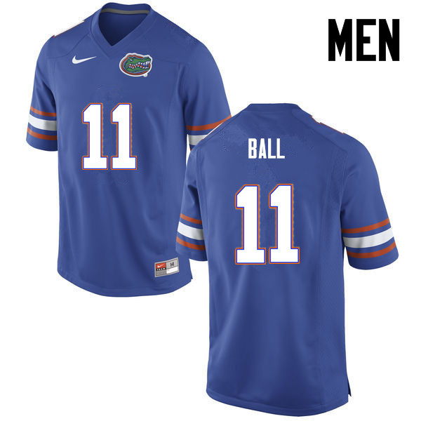 Men Florida Gators #11 Neiron Ball College Football Jerseys-Blue